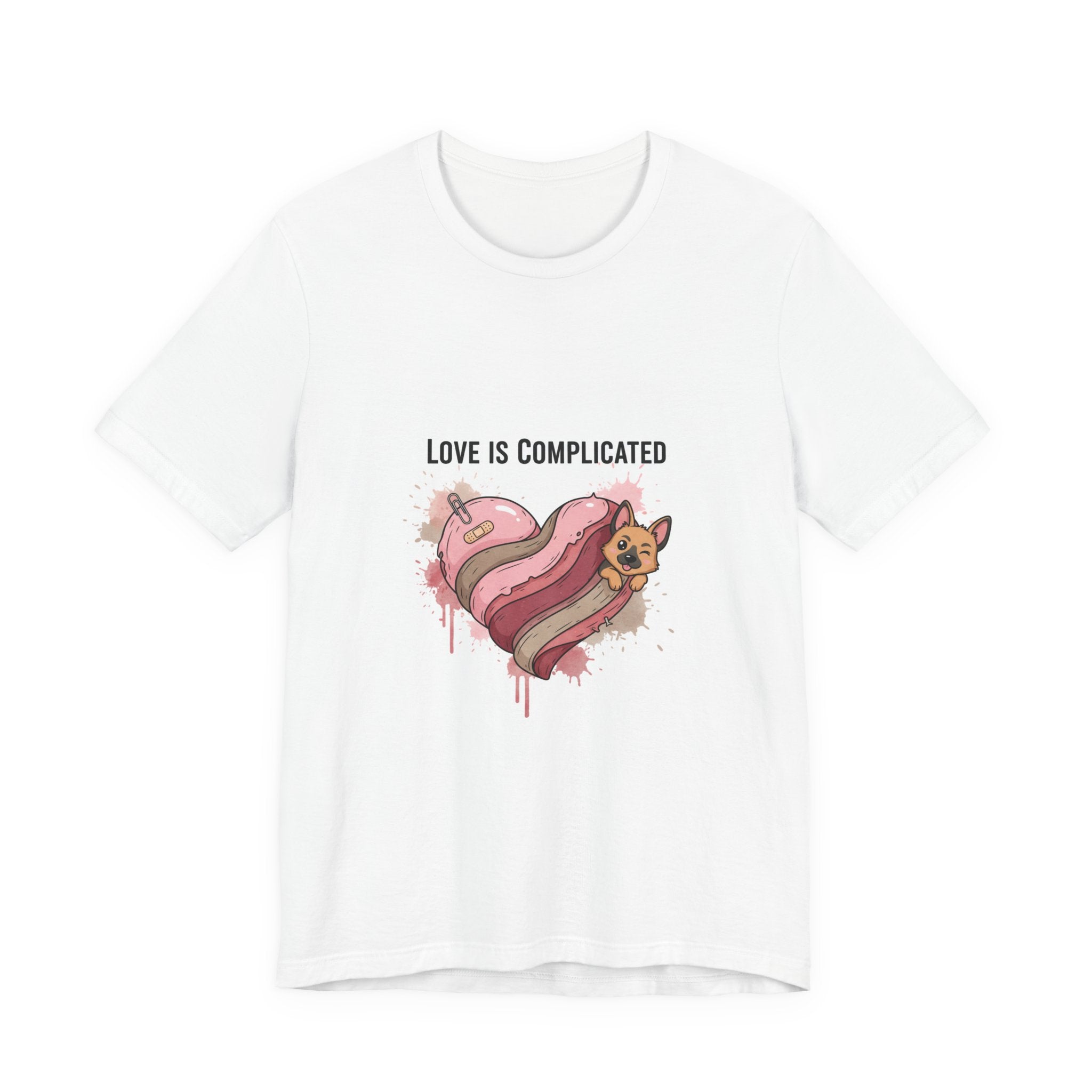 Love Is Complicated Tee | edgy heart tee, anti love graphic