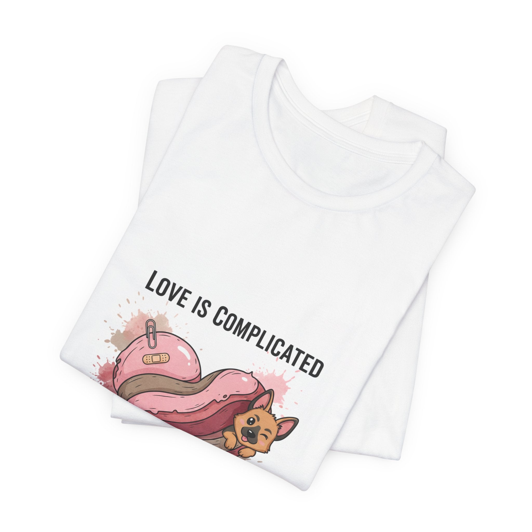 Love Is Complicated Tee | edgy heart tee, anti love graphic