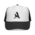 Aus Der Asche Trucker Hat with German Shepherd Silhouette — Dog Lover Cap