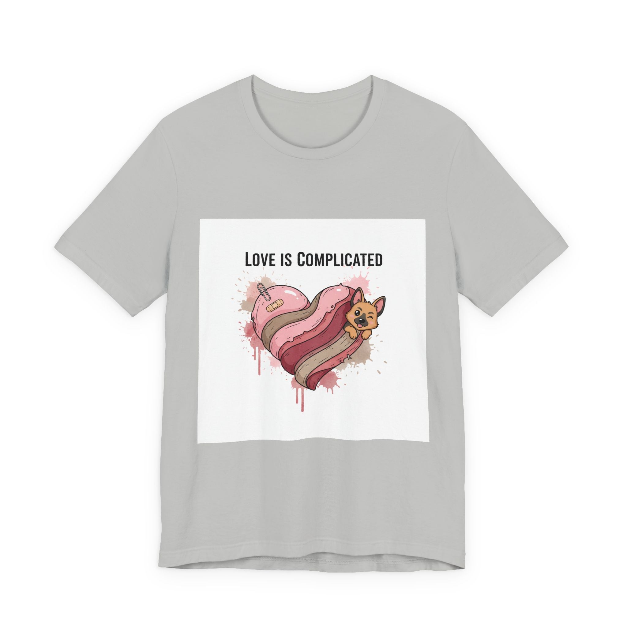 Love Is Complicated Tee | edgy heart tee, anti love graphic