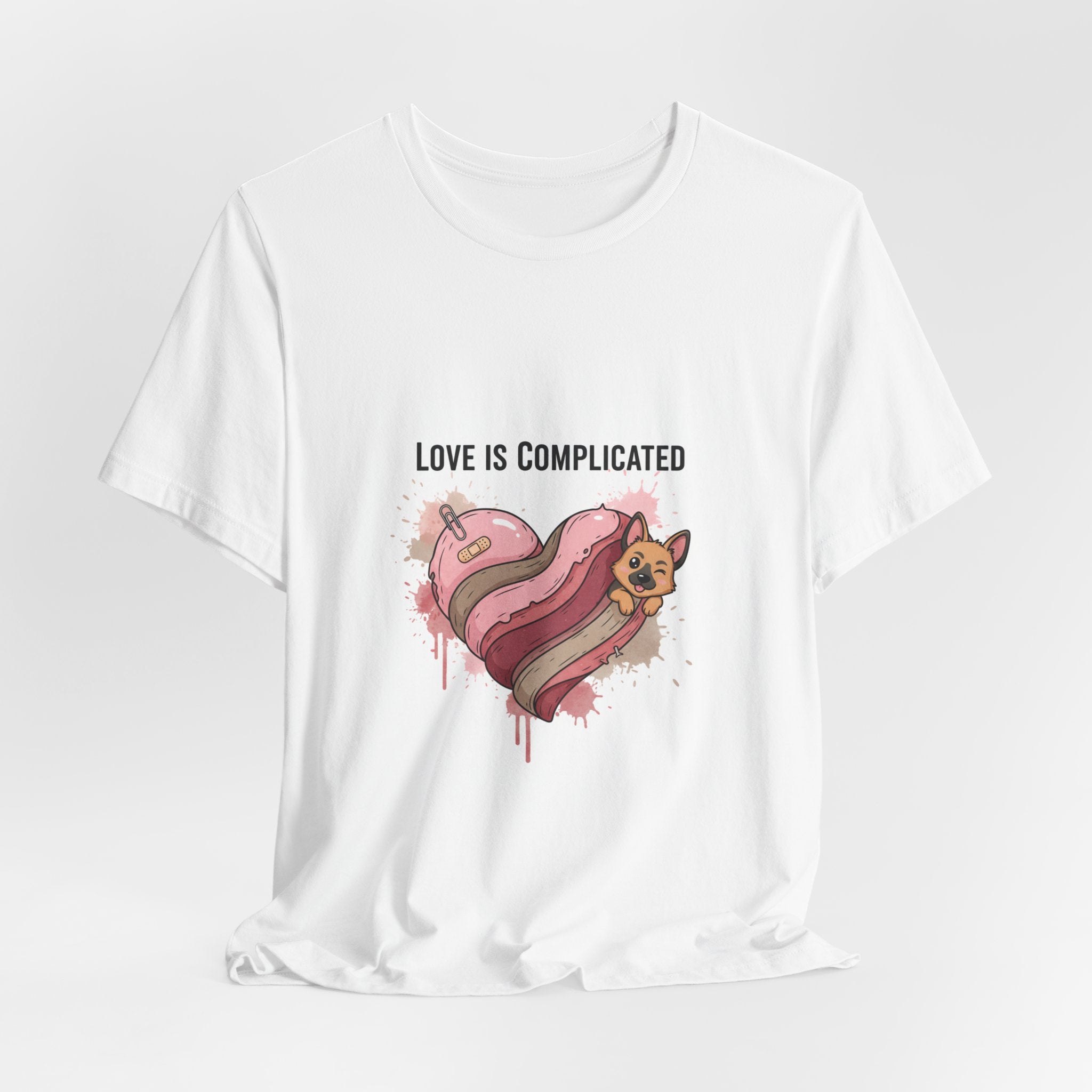 Love Is Complicated Tee | edgy heart tee, anti love graphic