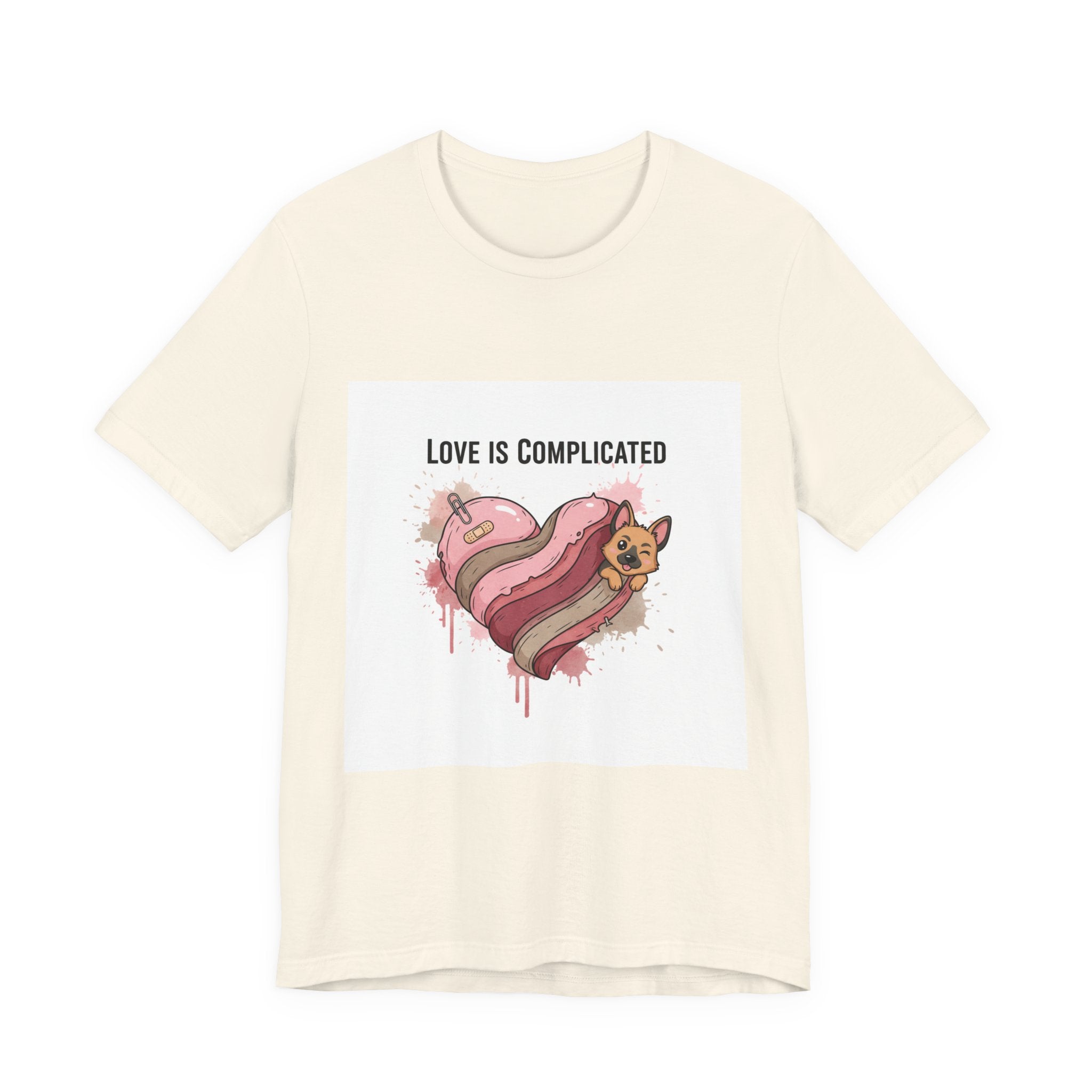 Love Is Complicated Tee | edgy heart tee, anti love graphic