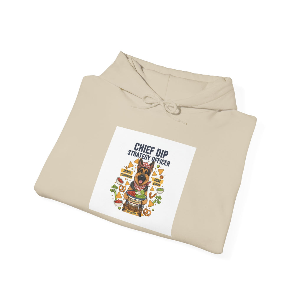 Chief Dip Strategist Hoodie | Game Day Blueprint, Tailgate Snack Humor